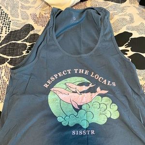 Grey graphic tank top size extra small